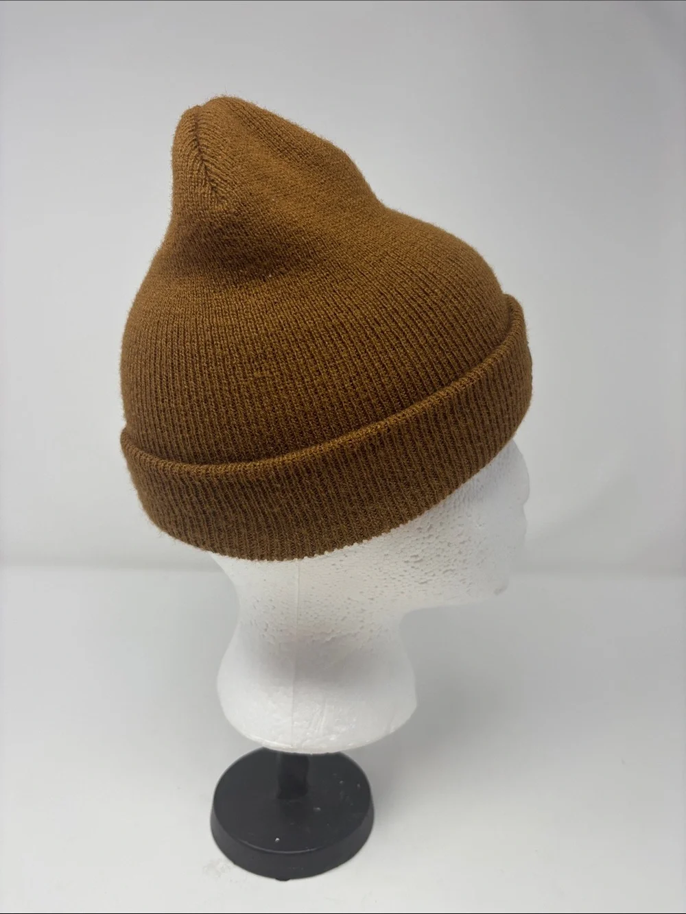 Carhartt Brown Cuffed Knit Beanie with Logo Patch toddler one size fits most